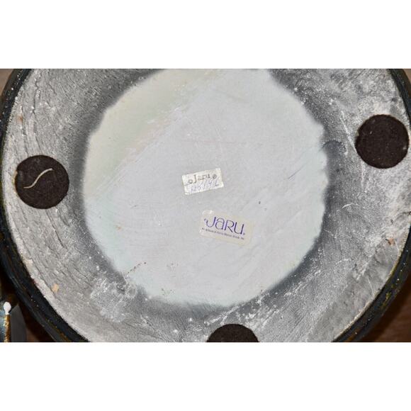 Jaru Designer Art Deco Green and Gold Cast Ceramic Trinket Candy Box - Picture 10 of 10